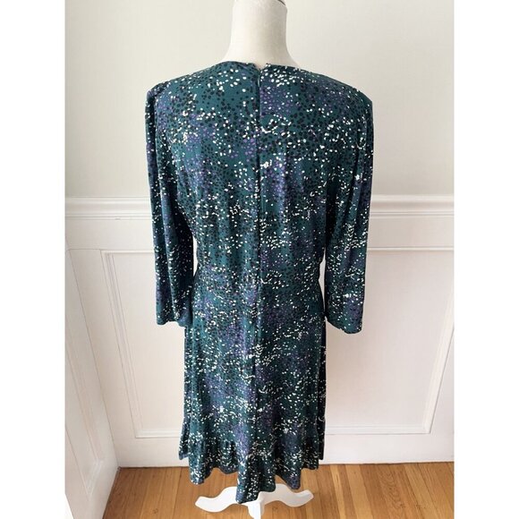 HOBBS LONDON Ami Printed Ruffled Hem Dress 12 - Picture 7 of 10